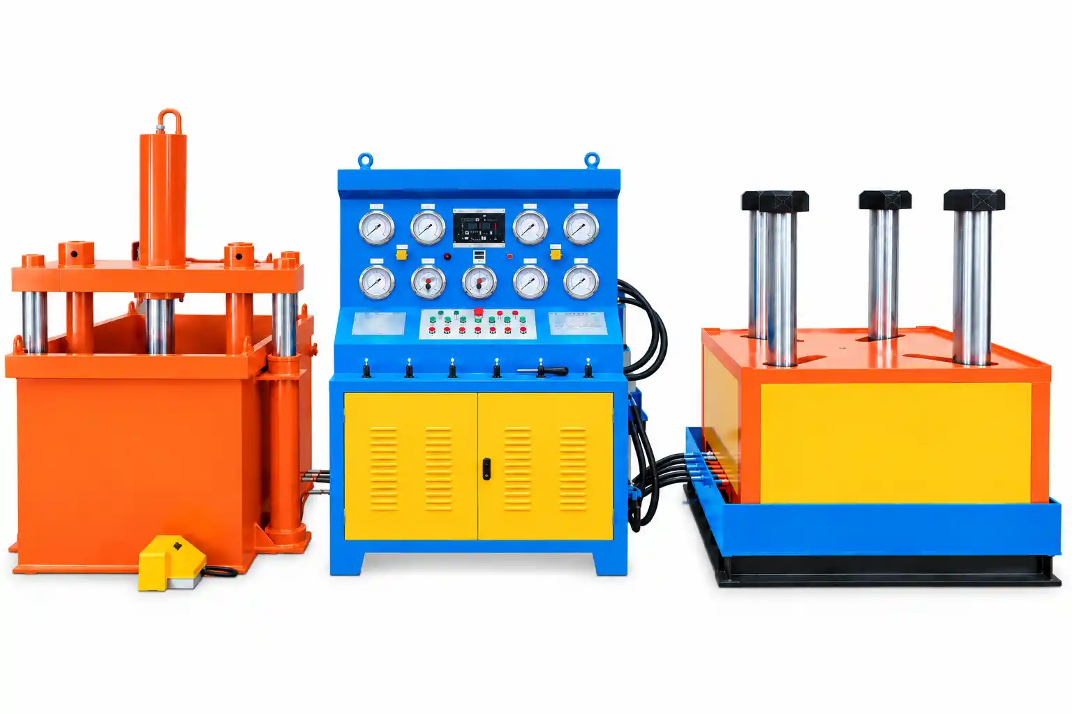 Precision pressure testing of the Valve Pressure Test Machine.