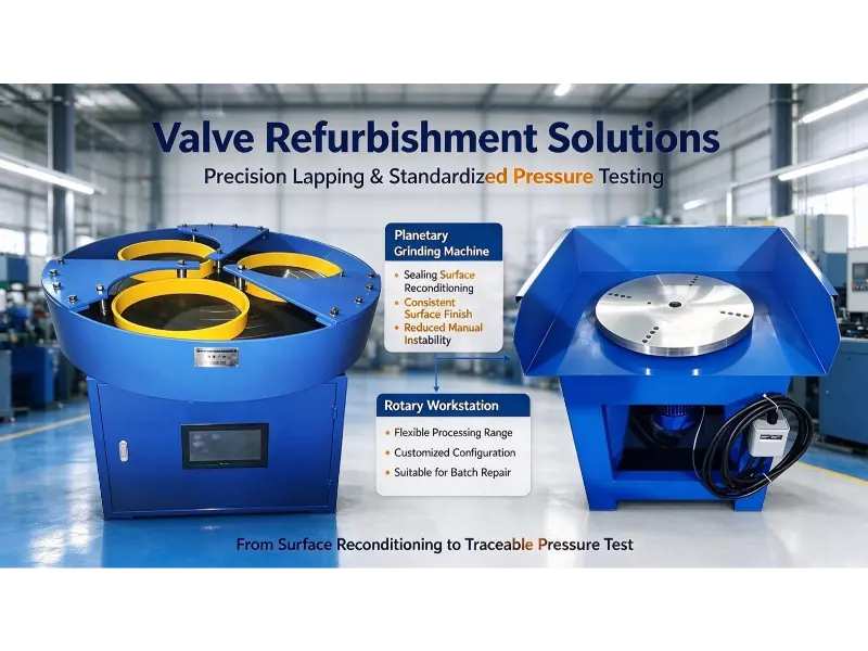Growing Demand for Valve Refurbishment Drives Upgrades of Precision Testing and Lapping Equipment