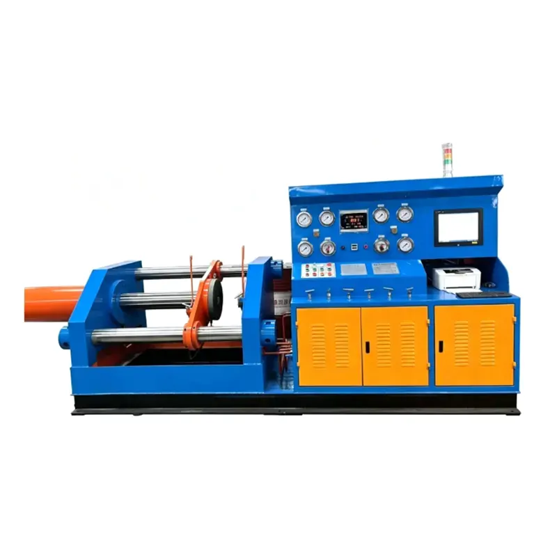 DN80-300 Horizontal Hydraulic Cylinder Axial Clamping Valve Test Bench