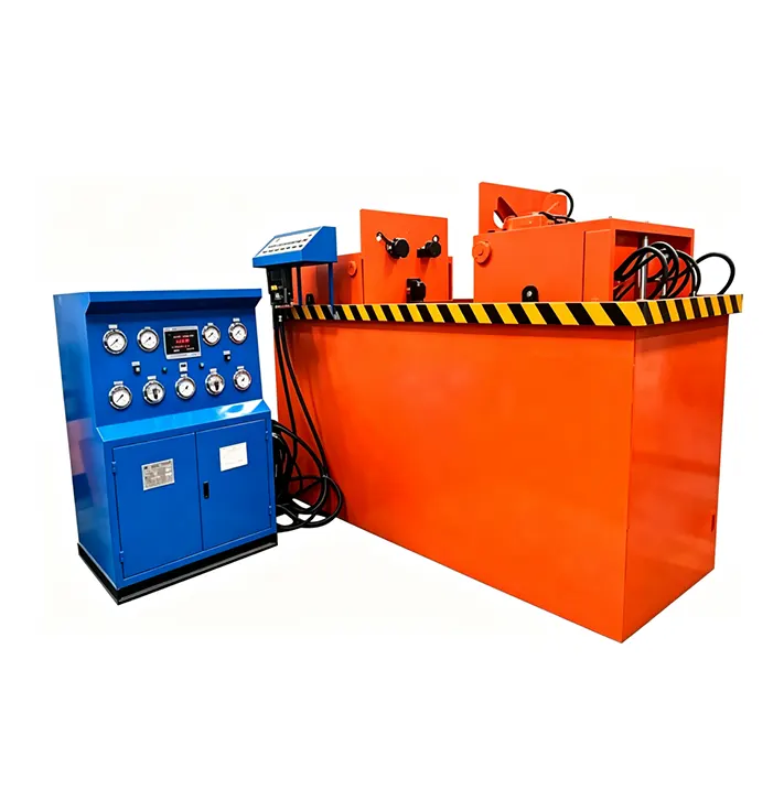 DN80-DN300 Medium Horizontal Hydraulic Jaw Clamping Valve Test Bench