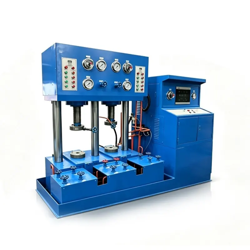 Dual Station Screw Driven Vertical Axial Compression Valve Test Bench
