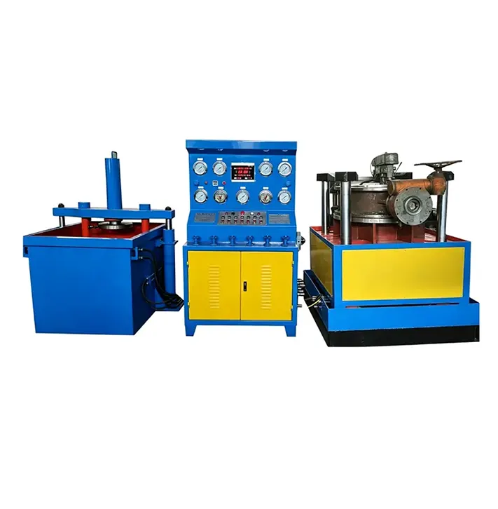 Dual Station Vertical Hydraulic Axial Press Valve Test Bench