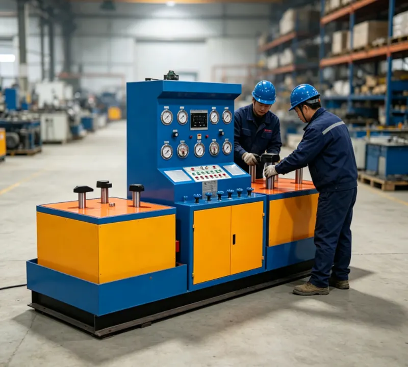 DN600 Dual Station Hydraulic Butterfly Valve Test Bench