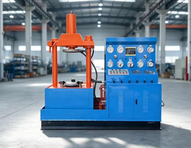 DN300 Full Vertical Hydraulic Axial Press Valve Test Bench