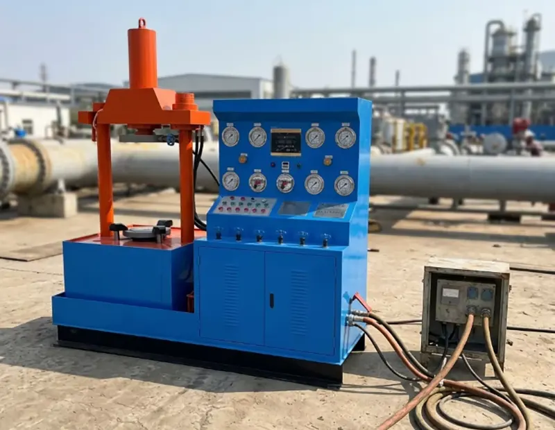 DN300 Full Vertical Hydraulic Axial Press Valve Test Bench