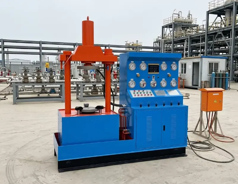 DN300 Full Vertical Hydraulic Axial Press Valve Test Bench