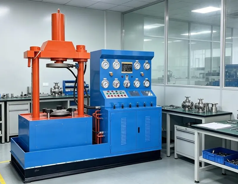 DN300 Full Vertical Hydraulic Axial Press Valve Test Bench