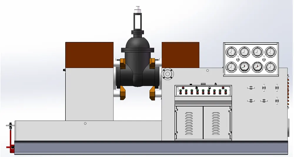 DN300 Medium Hydraulic Jaw Gripper Clamping Valve Test Bench