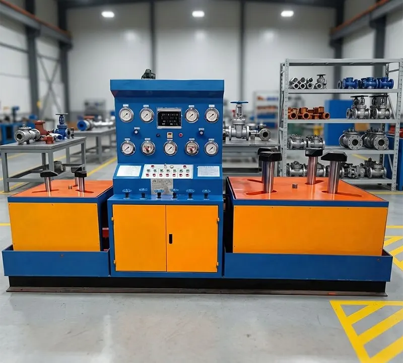 DN600 Dual Station Hydraulic Butterfly Valve Test Bench