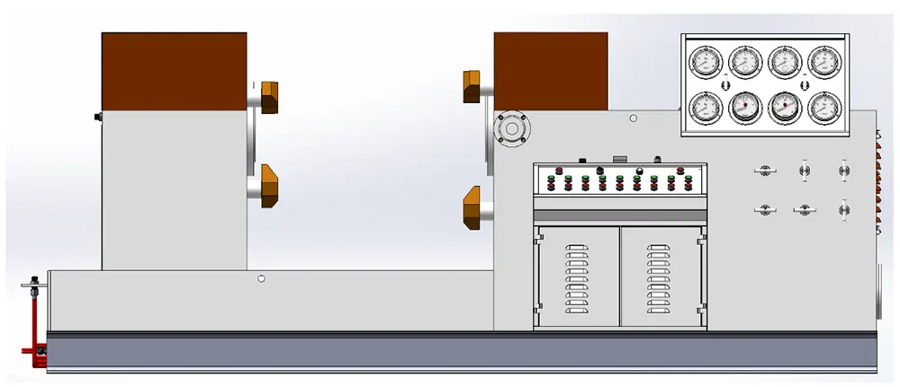 DN300 Medium Hydraulic Jaw Gripper Clamping Valve Test Bench
