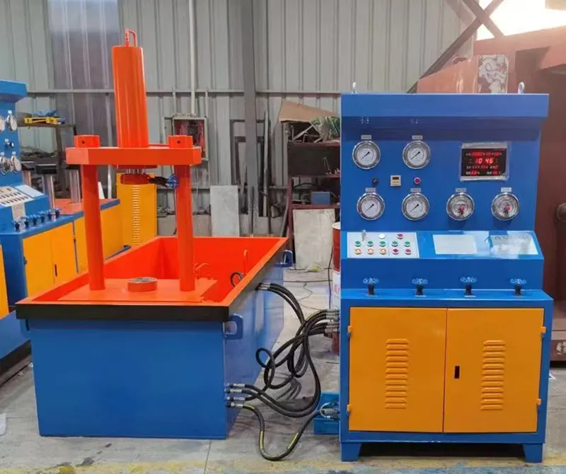 Integrated Full Vertical Hydraulic Axial Press Valve Test Bench