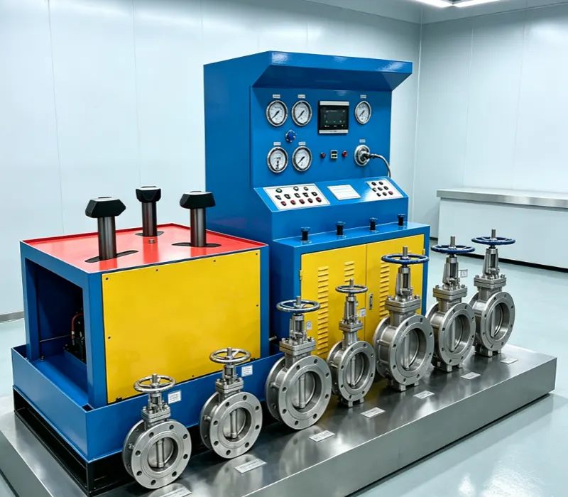 DN300 Single Station Hydraulic Butterfly Valve Test Bench