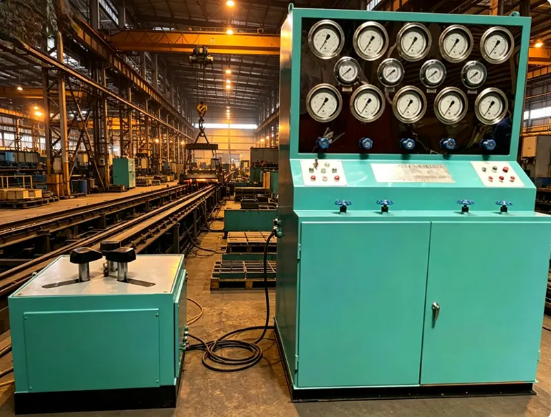 Split Safety Valve Pressure Calibration Test Bench