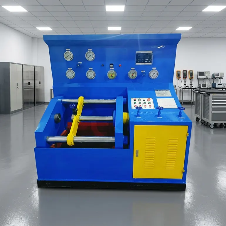 Mini Compact Horizontal Hydraulic Top Pressure Valve Test Bench
