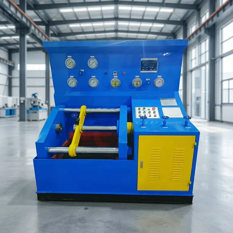 Mini Compact Horizontal Hydraulic Top Pressure Valve Test Bench