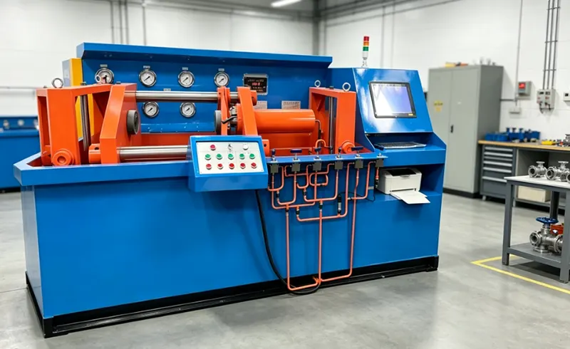 CNC Automatic Horizontal Hydraulic Axial Press Valve Test Bench