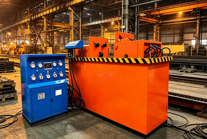 DN80-DN300 Medium Horizontal Hydraulic Jaw Clamping Valve Test Bench