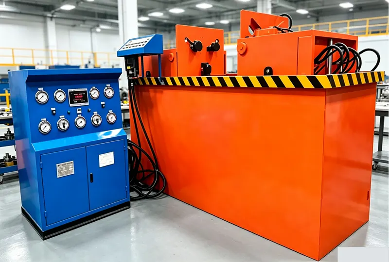 DN80-DN300 Medium Horizontal Hydraulic Jaw Clamping Valve Test Bench