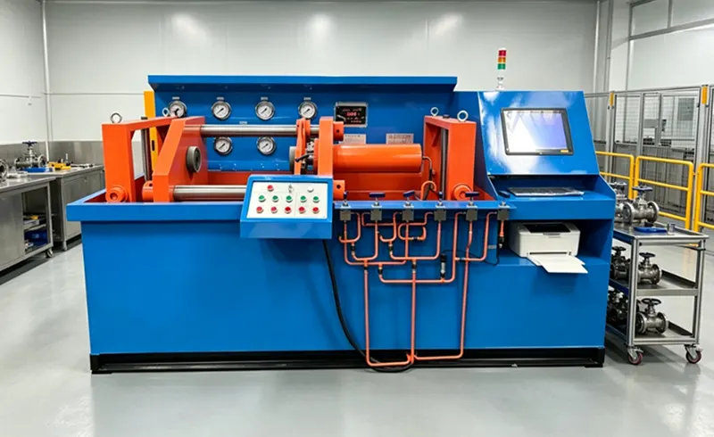 CNC Automatic Horizontal Hydraulic Axial Press Valve Test Bench