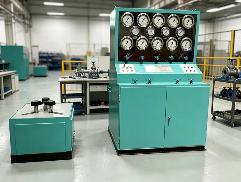 Split Safety Valve Pressure Calibration Test Bench