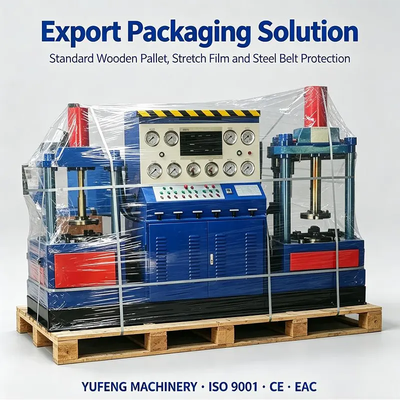 Dual Station Integrated Vertical Hydraulic Axial Press Valve Test Bench