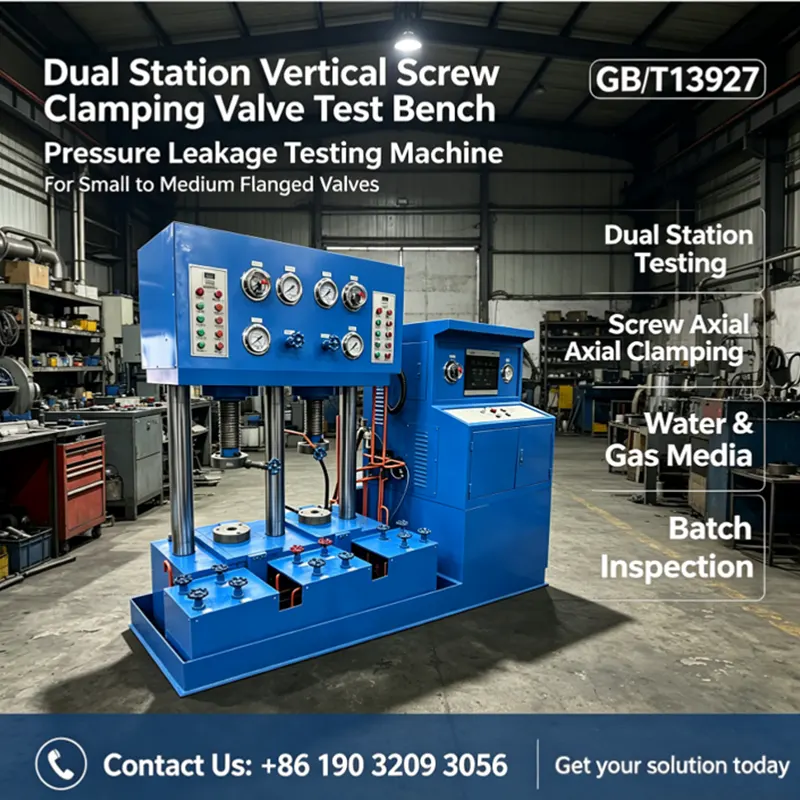 Horizontal Top Press Intelligent Valve Test Bench