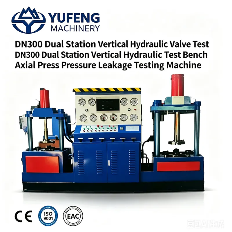 Dual Station Integrated Vertical Hydraulic Axial Press Valve Test Bench