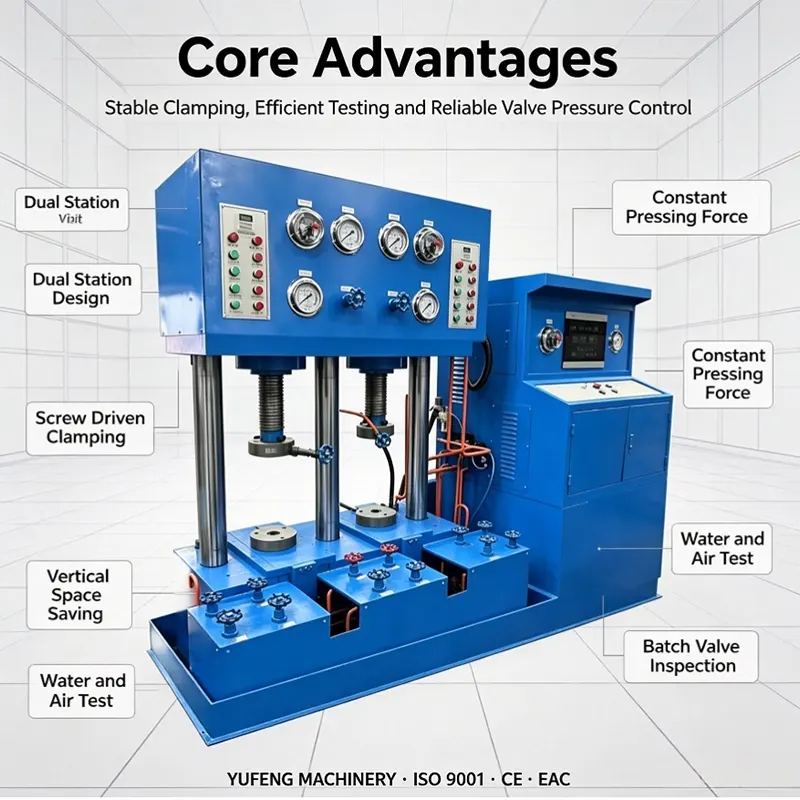 Horizontal Top Press Intelligent Valve Test Bench