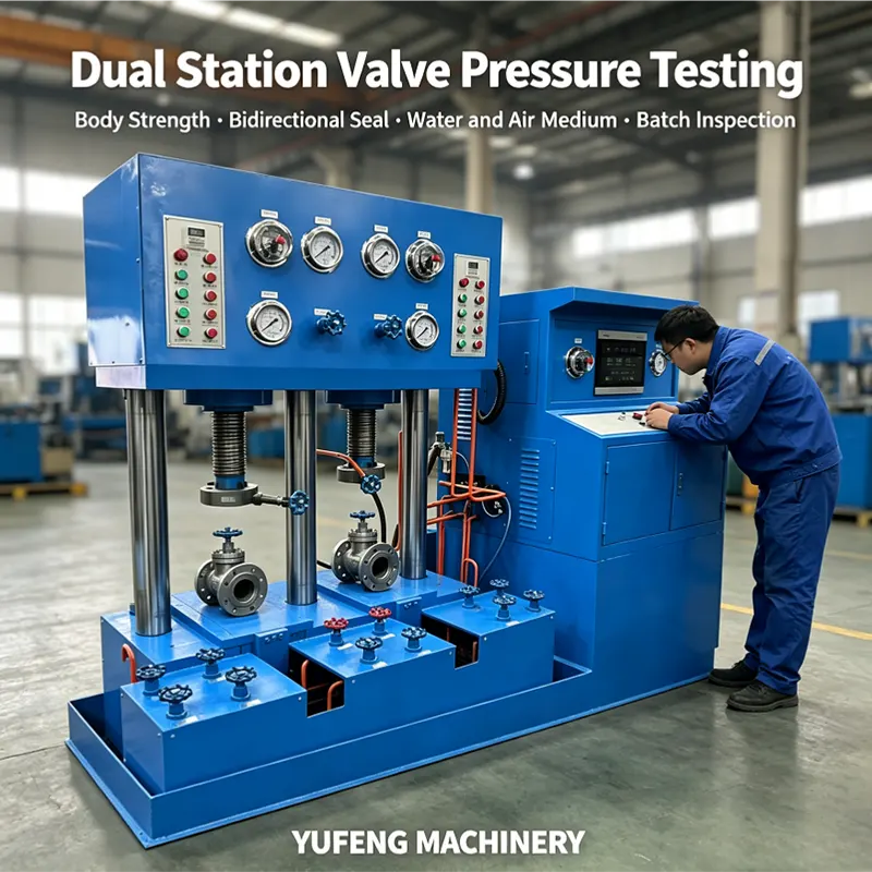 Horizontal Top Press Intelligent Valve Test Bench