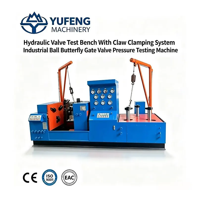 Combined Butterfly Valve Hydraulic Test Bench With Hydraulic Lifting Frame