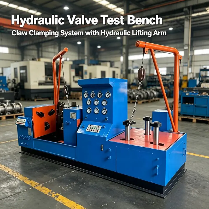 Combined Butterfly Valve Hydraulic Test Bench With Hydraulic Lifting Frame