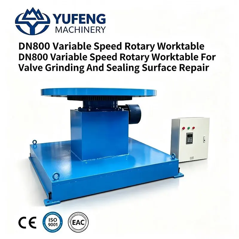 DN800 Variable Speed Rotary Worktable For Valve Grinding