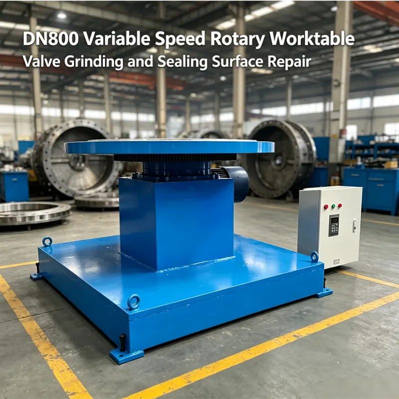 DN800 Variable Speed Rotary Worktable For Valve Grinding