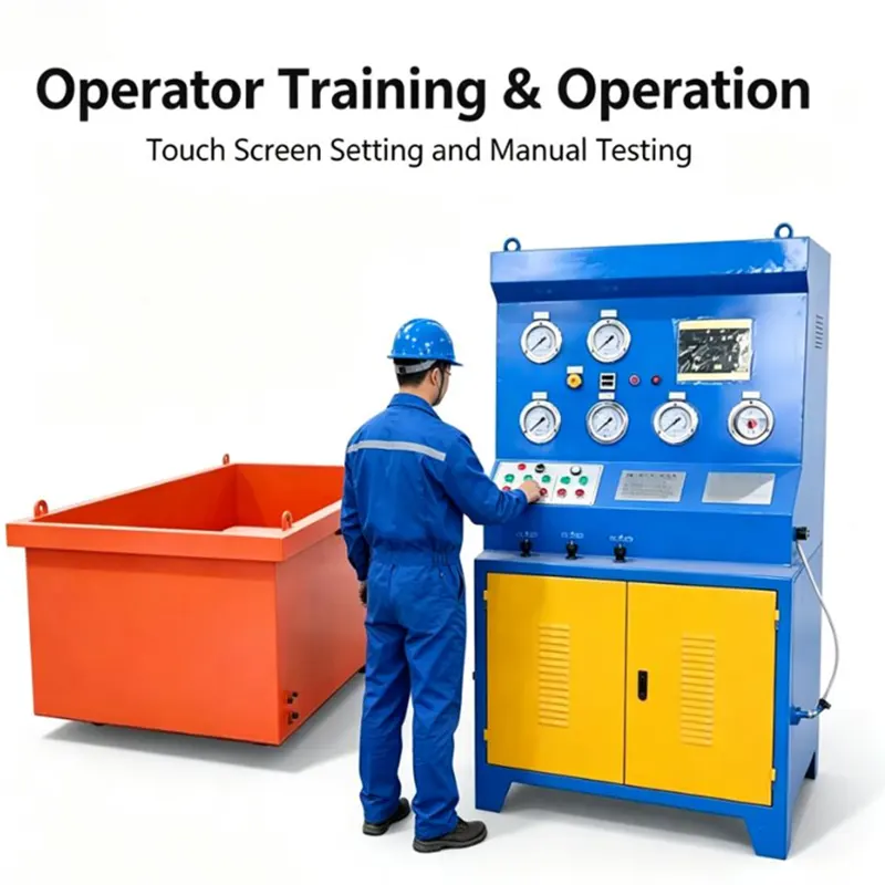 YFJX-LQ DN100 Split Water Tank Horizontal Valve Test Bench