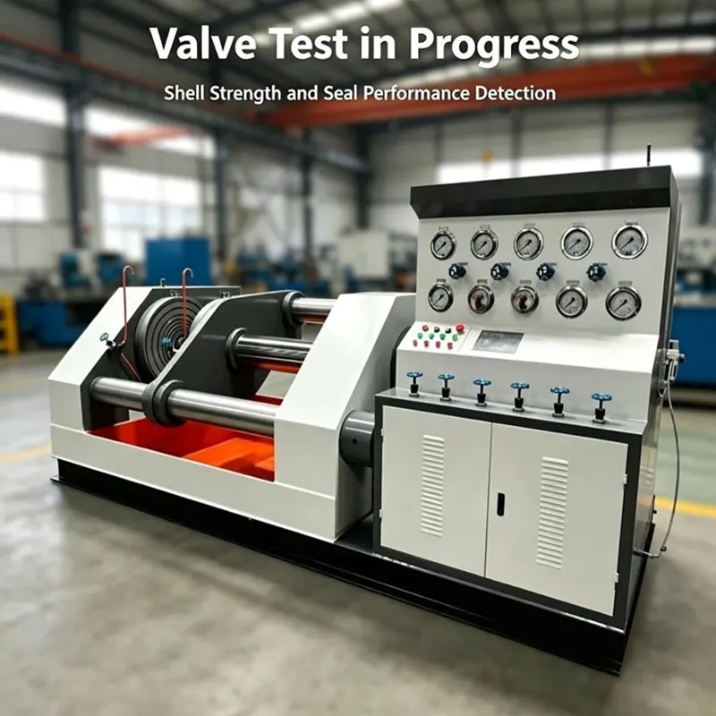 DN600 Medium Size Hydraulic Top Press Valve Test Bench