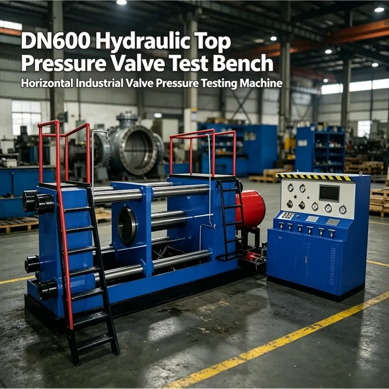 Top Pressure Horizontal Valve Test Bench With Access Ladder