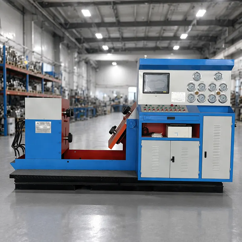 DN80-DN300 Medium Horizontal Hydraulic Jaw Clamping Valve Test Bench