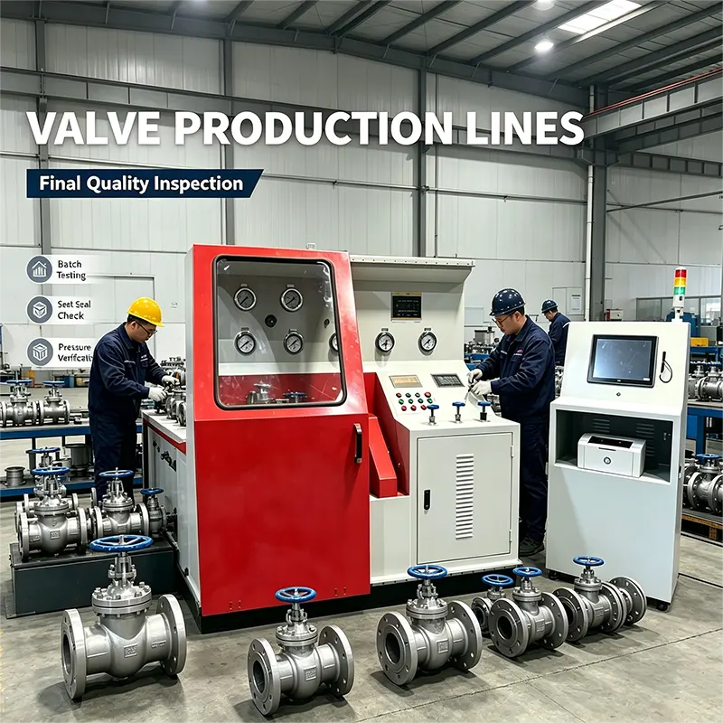 Horizontal Top Press Intelligent Valve Test Bench