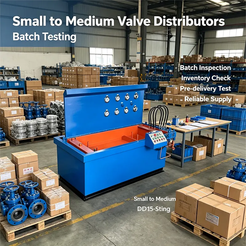 DN100 Integrated Horizontal Submersible Hydraulic Axial Press Valve Test Bench