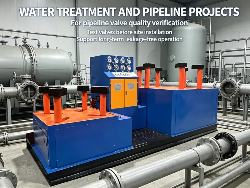 Dual Station Hydraulic Test Bench for Butterfly Valves