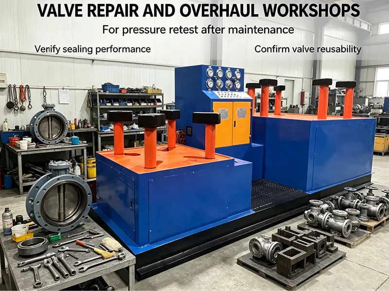 Dual Station Hydraulic Test Bench for Butterfly Valves