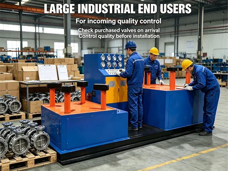 Dual Station Hydraulic Test Bench for Butterfly Valves