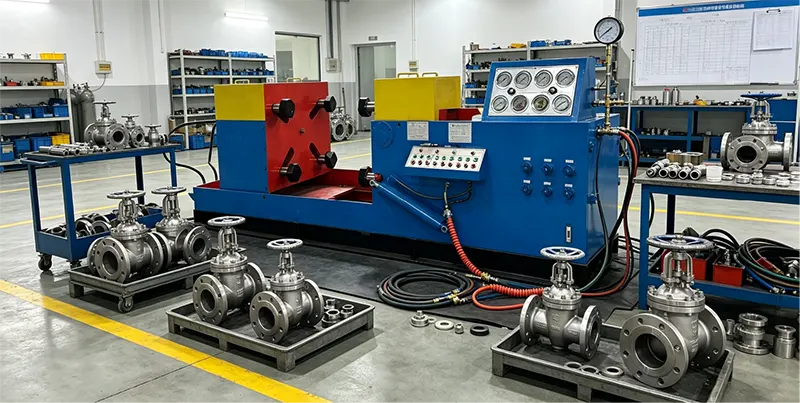 DN600 Heavy Duty Hydraulic Jaw Gripper Clamping Valve Test Bench