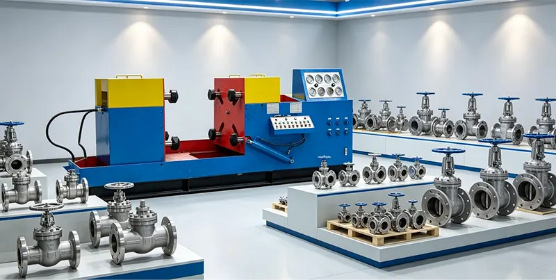DN600 Heavy Duty Hydraulic Jaw Gripper Clamping Valve Test Bench