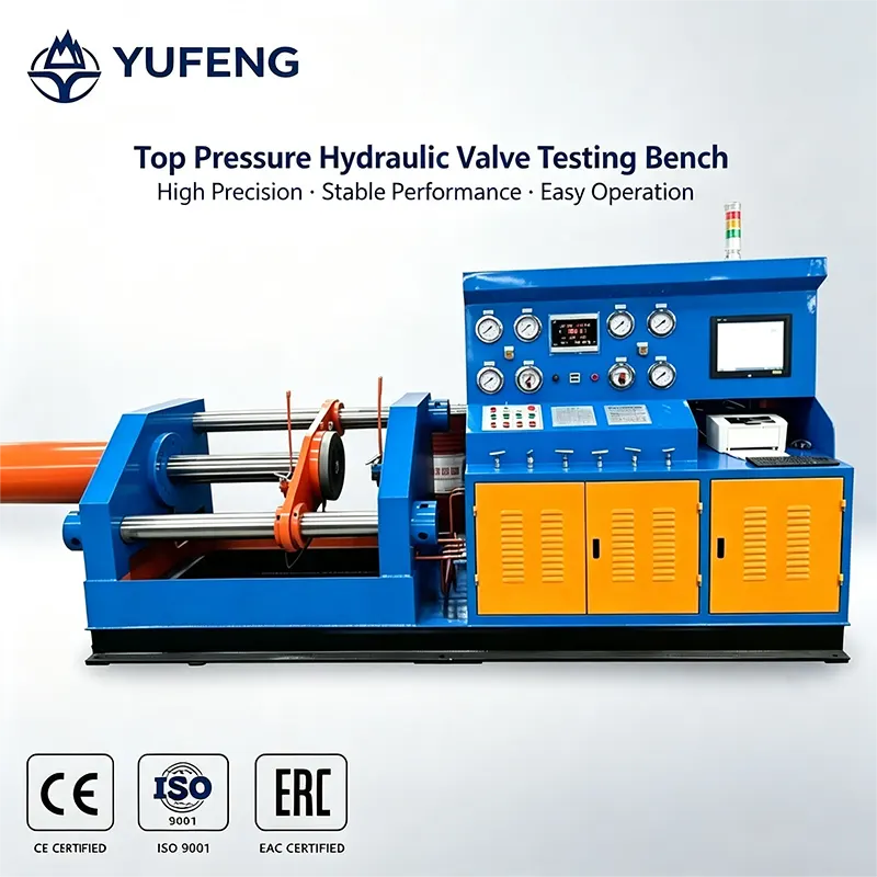 DN80-300 Horizontal Hydraulic Cylinder Axial Clamping Valve Test Bench