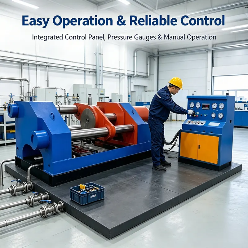 DN600 Intelligent Horizontal Top Pressure Testing Station