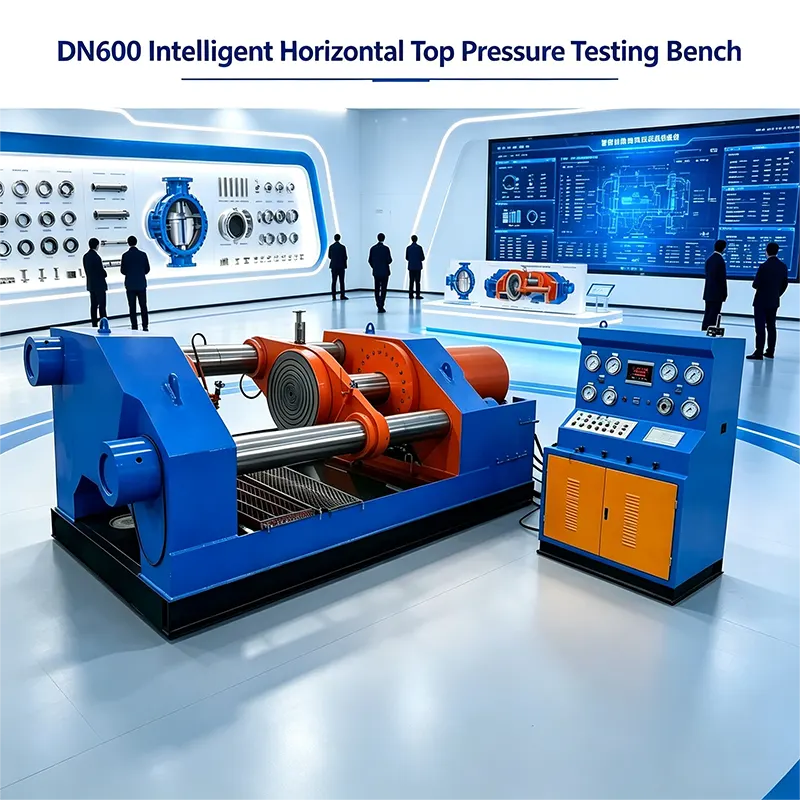 DN600 Intelligent Horizontal Top Pressure Testing Station