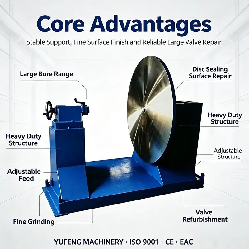 Large Bore Gate Valve Disc Grinding Machine