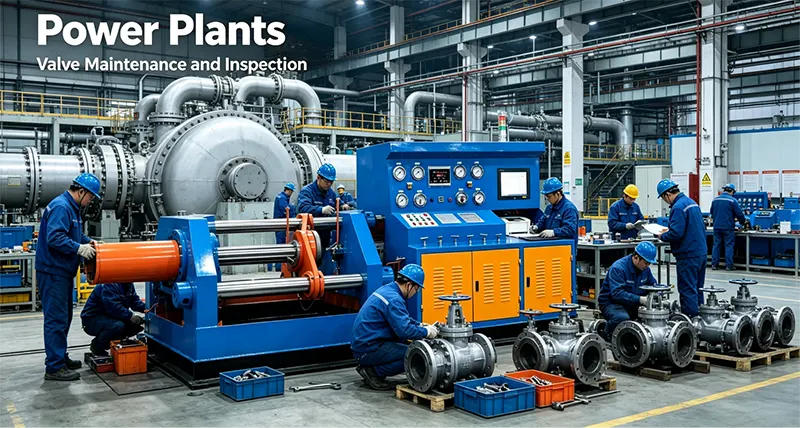 DN80-300 Horizontal Hydraulic Cylinder Axial Clamping Valve Test Bench