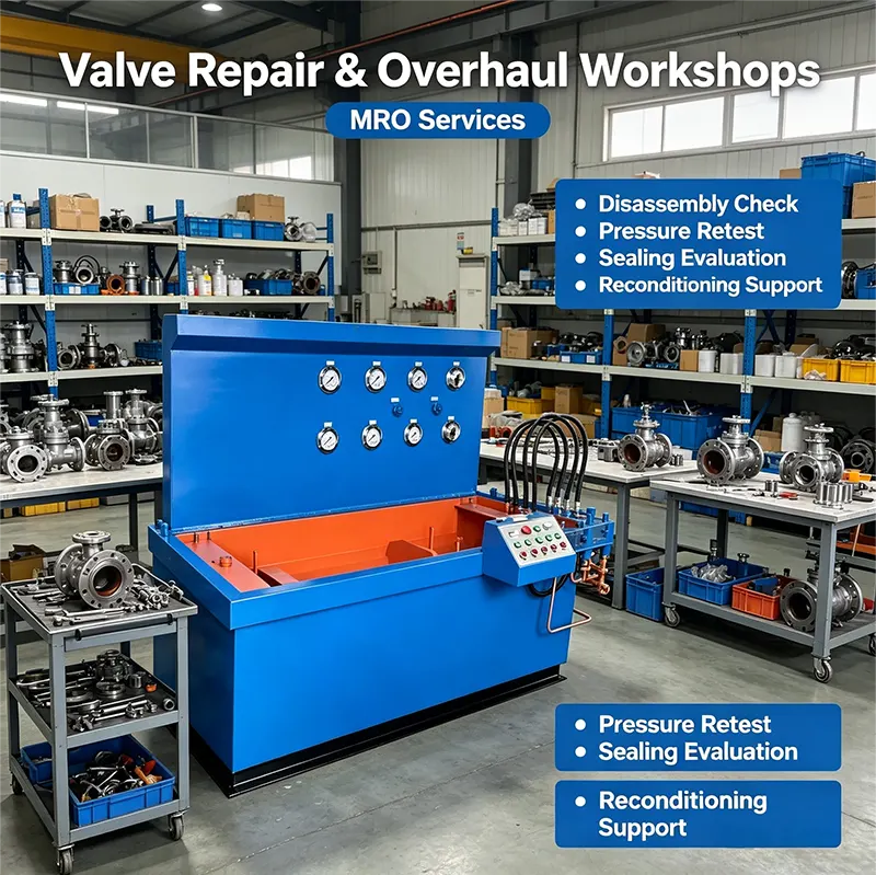 DN100 Integrated Horizontal Submersible Hydraulic Axial Press Valve Test Bench